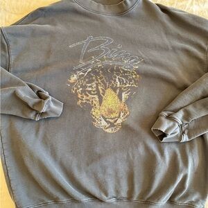 ANINE Bing Leopard Sweatshirt